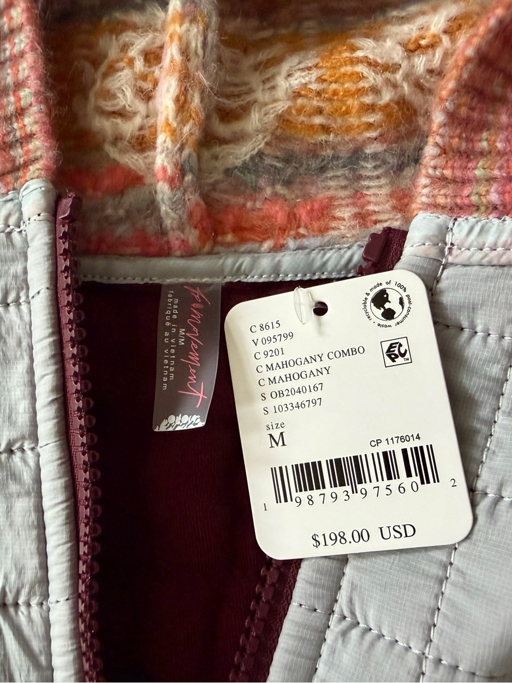 NWT! FP Movement Free People To The Peak Quarter Zip  in Mahogany New 🌷 - Picture 7 of 13